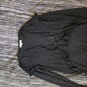 IRO Nampa frilly long-sleeved peasant top